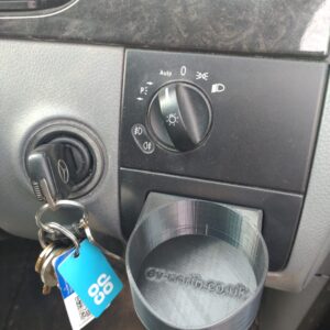 Viano / Vito / Dualiner W639, Front drivers side drinks / cup / can holder replacement part, in black,