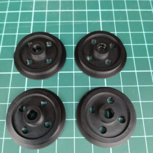 4x 32mm Wheels with 6mm D bore